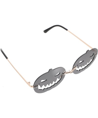 2pcs Carnival Sunglasses Halloween Pumpkin Eyeglasses Rimless Pumpkin Glasses Irregular Sunglasses Prom Blackx2pcs $12.05 Heart