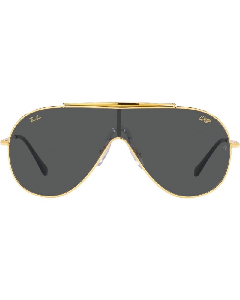 RB3597 Wings Shield Sunglasses Legend Gold/Dark Grey $71.75 Rimless