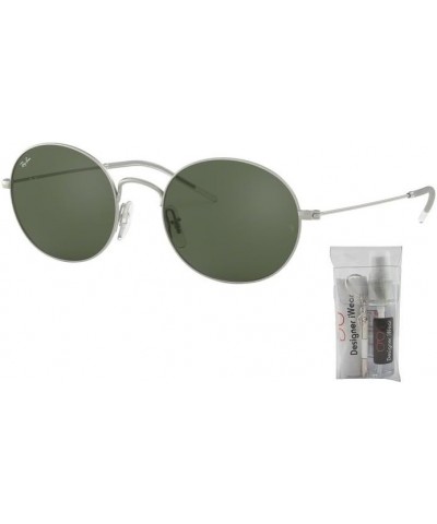 RB3594 Sunglasses For Men For Women + BUNDLE with Designer iWear Eyewear Care Kit Rubber Silver/Dark Green $72.38 Oval