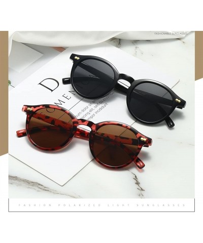 Round Women's Fashion Decoration Outdoor Vacation Beach Driving Sunglasses (Color : 2, Size : 1) 1 5 $12.92 Designer