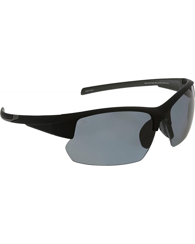 Men's Recon Wrap Sunglasses Matte Black-smoke $15.93 Designer