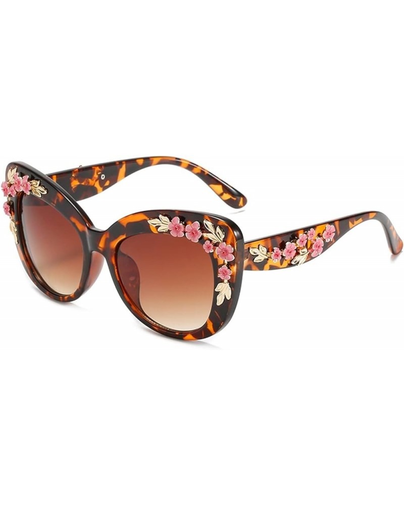 Retro Cat Eye Men and Women Fashion Outdoor Vacation Decorative Sunglasses (Color : D, Size : 1) 1 F $15.28 Designer