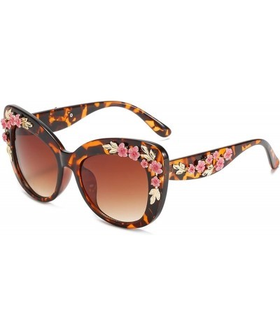 Retro Cat Eye Men and Women Fashion Outdoor Vacation Decorative Sunglasses (Color : D, Size : 1) 1 F $15.28 Designer