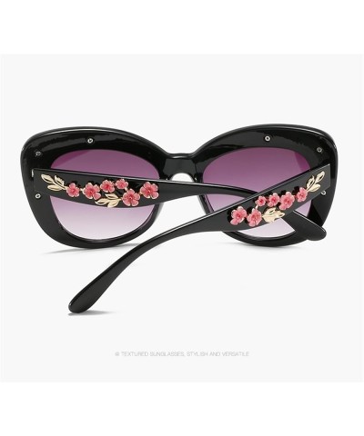 Retro Cat Eye Men and Women Fashion Outdoor Vacation Decorative Sunglasses (Color : D, Size : 1) 1 F $15.28 Designer