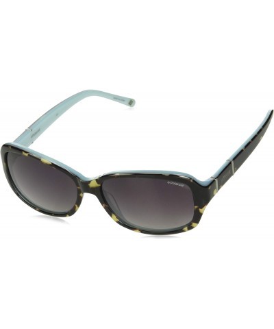 Sunglasses (Safilo Group) X8406/S Polarized Rectangular Sunglasses, Havana/Blue, 56 mm $40.80 Oval