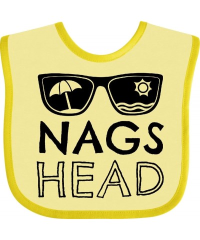 Nags Head Beach Sunglasses with Umbrella and Sun Baby Bib Banana and Yellow $11.39 Designer