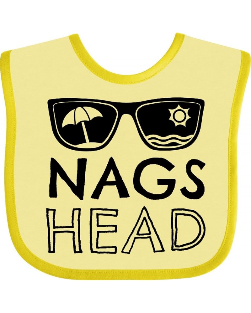 Nags Head Beach Sunglasses with Umbrella and Sun Baby Bib Banana and Yellow $11.39 Designer