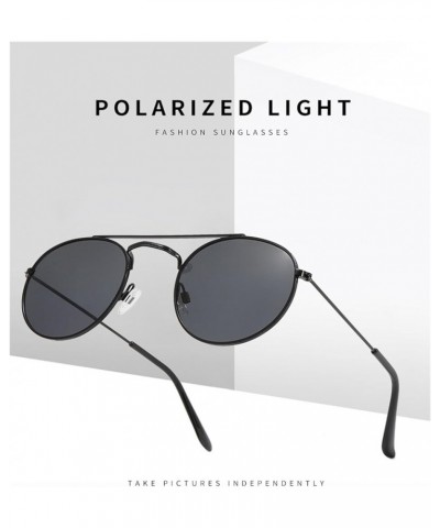 Polarized Metal Outdoor Sunglasses Driving Round Frame Fashion Sunglasses C $19.94 Designer