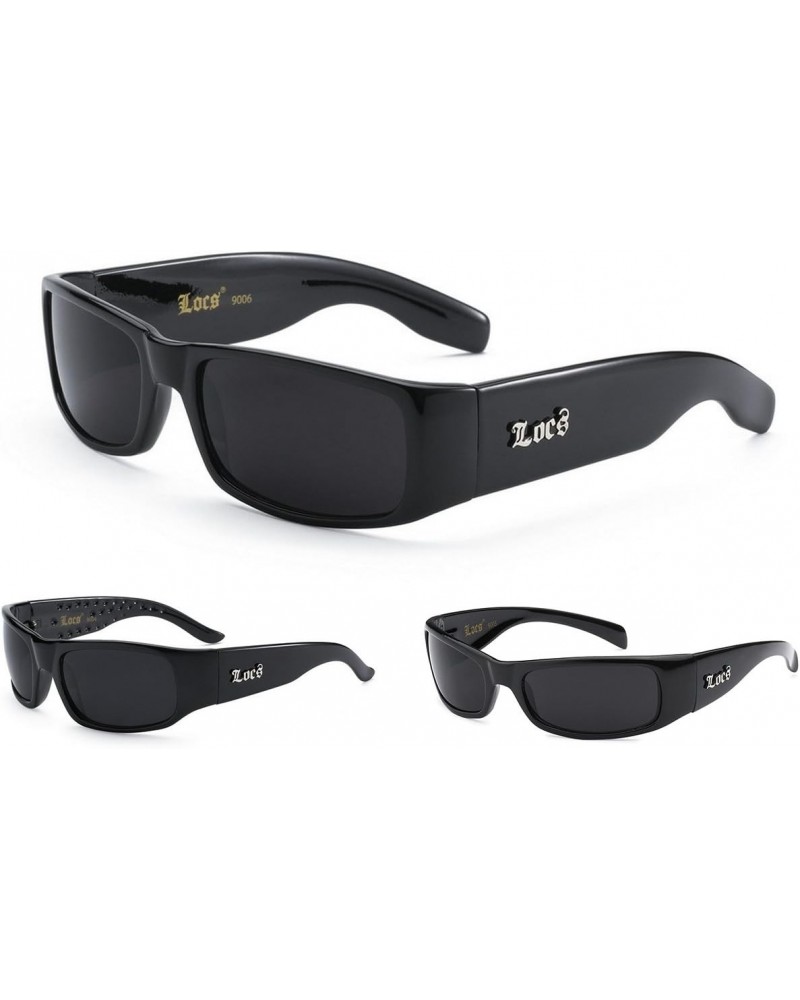 3 Pack Mens Black Hardcore Shades Dark Lens Gangster Sunglasses, Large $11.41 Designer