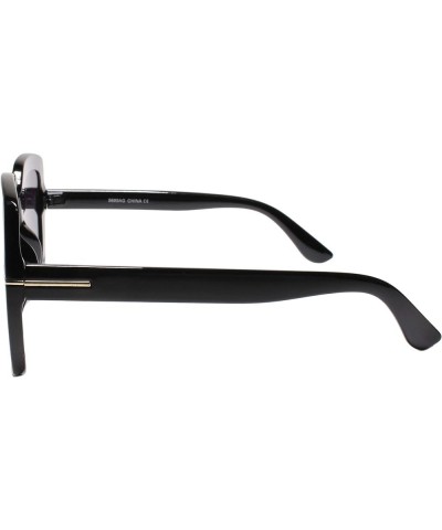 Oversized Exaggerated Retro Large Chic Square Luxury Designer Sunglasses Black $10.61 Square