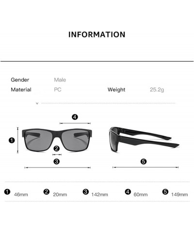 Fashion Big Frame Sports Sunglasses for Men and Women Outdoor Beach Sunglasses (Color : B, Size : 1) 1 C $18.21 Sport