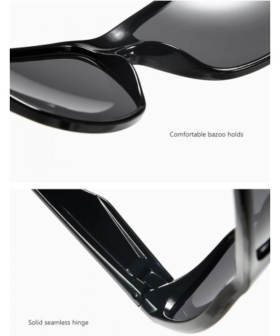 Fashion Big Frame Sports Sunglasses for Men and Women Outdoor Beach Sunglasses (Color : B, Size : 1) 1 C $18.21 Sport