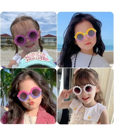 Baby Sunglasses Children Cute Acrylic Flower UV400 Sunglasses Baby Girls Lovely Outdoor Sun Protection Sunglasses Kid Eye Pro...