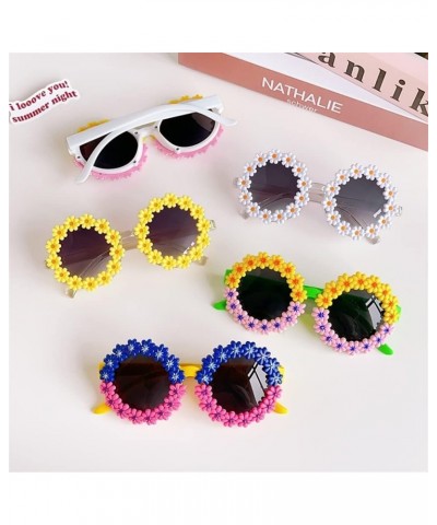 Baby Sunglasses Children Cute Acrylic Flower UV400 Sunglasses Baby Girls Lovely Outdoor Sun Protection Sunglasses Kid Eye Pro...