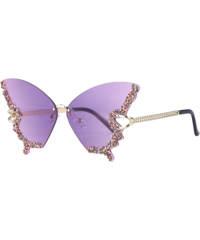 Outchoo, Butterfly Shaped Sunglasses with UV400 Protection Women Glasses for Party & Birthday Gradient Purple Multi $7.79 Des...