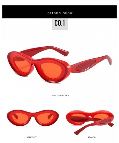 Fashion Small Frame Sunglasses Men and Women Outdoor Decorative Sunglasses (Color : A, Size : 1) 1A $14.43 Designer