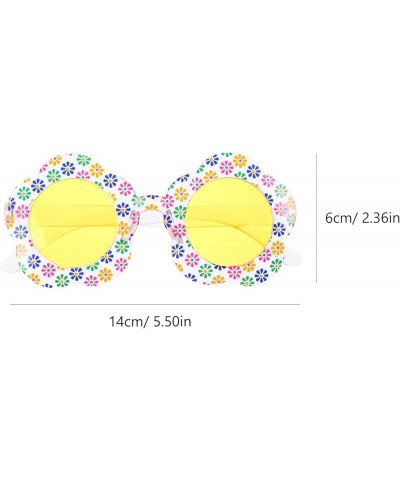 Daisy Flower Eyeglasses Cute Floral Outdoor Beach Sunglasses Women Flower Glasses Funny Eyewear for Adult Kids Yellow 2 $7.19...