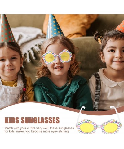 Daisy Flower Eyeglasses Cute Floral Outdoor Beach Sunglasses Women Flower Glasses Funny Eyewear for Adult Kids Yellow 2 $7.19...