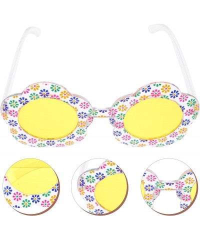 Daisy Flower Eyeglasses Cute Floral Outdoor Beach Sunglasses Women Flower Glasses Funny Eyewear for Adult Kids Yellow 2 $7.19...