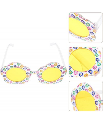 Daisy Flower Eyeglasses Cute Floral Outdoor Beach Sunglasses Women Flower Glasses Funny Eyewear for Adult Kids Yellow 2 $7.19...