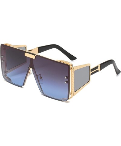 Large Frame Men's Cycling Square Sunshade Sunglasses (Color : A, Size : Medium) Medium E $21.92 Designer