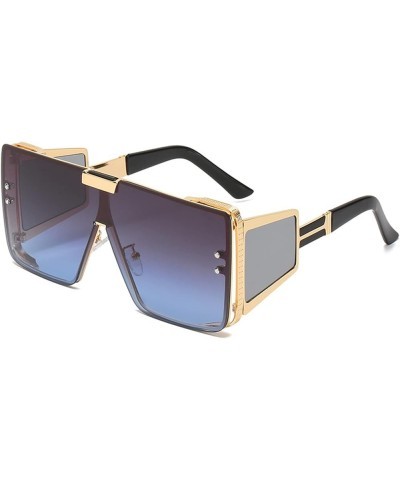 Large Frame Men's Cycling Square Sunshade Sunglasses (Color : A, Size : Medium) Medium E $21.92 Designer