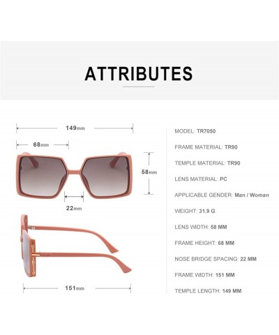 Fashion Big Box Men and Women Sunglasses Outdoor Holiday Street Shooting Decorative Sunglasses (Color : D, Size : 1) 1 C $20....