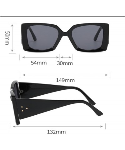 Retro Large Frame Square Men And Women Sunglasses Outdoor Vacation Decorative Sunglasses Gift E $14.45 Designer