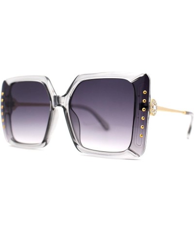 Classic 90s Rhinestone Womens Bejeweled Butterfly Sunglasses Slate / Smoke $10.23 Butterfly