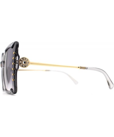 Classic 90s Rhinestone Womens Bejeweled Butterfly Sunglasses Slate / Smoke $10.23 Butterfly