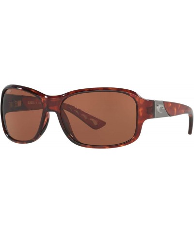 Women's Inlet Rectangular Sunglasses Tortoise/Copper Polarized-580p $89.31 Rectangular