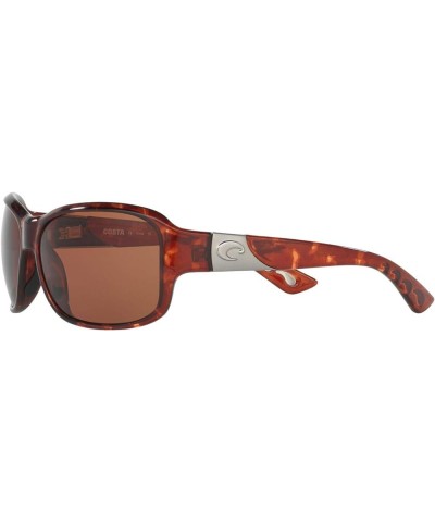 Women's Inlet Rectangular Sunglasses Tortoise/Copper Polarized-580p $89.31 Rectangular