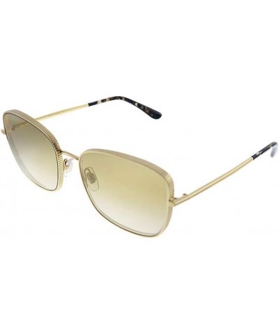 Dolce & Gabbana DG 2223 02/6E Gold Metal Square Sunglasses Brown Mirror Lens $69.60 Square