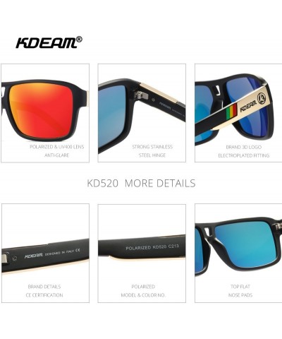 Men's polarized sunglasses JAM style double beam outdoor cycling sports sun high-end fishing golf glasses KD520 C209 $12.60 G...