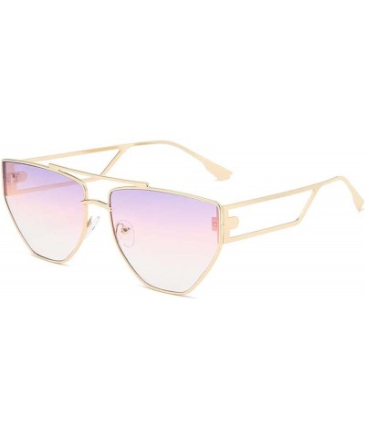 Metal Men and Women Street Shot Sunglasses, Outdoor Vacation Beach Glasses (Color : A, Size : Medium) Medium B $21.26 Designer