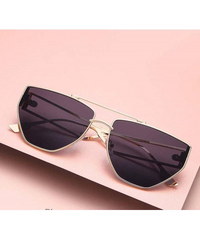 Metal Men and Women Street Shot Sunglasses, Outdoor Vacation Beach Glasses (Color : A, Size : Medium) Medium B $21.26 Designer