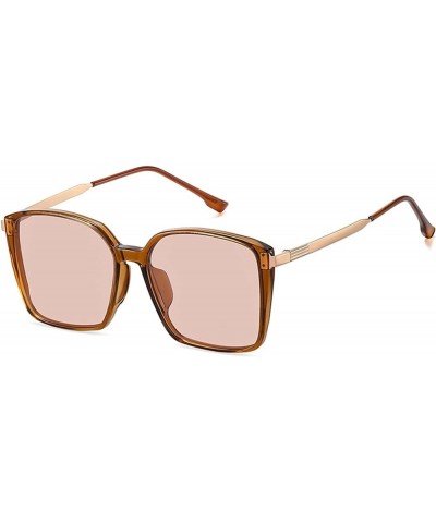 Women Polarized Large Frame Vacation Outdoor Decorative Sunglasses (Color : B, Size : 1) 1 E $21.66 Designer