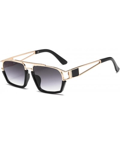 Vintage Hip Hop Punk Sunglasses Men Leopard Small Sun Glasses for Women Eyewear UV400 Blackgray $19.35 Designer