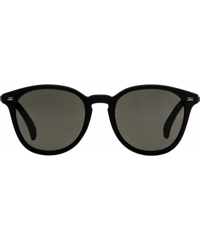 Unisex Adult's BANDWAGON Sunglasses Black Rubber KHAKI MONO $40.00 Round