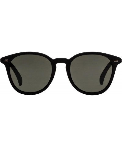 Unisex Adult's BANDWAGON Sunglasses Black Rubber KHAKI MONO $40.00 Round