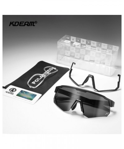 New 1.2mm polarizing lens TR90 outdoor cycling glasses with nose and one mirror dual-use KD0722 C5 $27.30 Designer