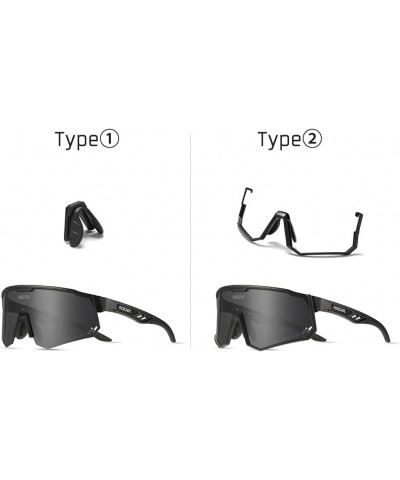 New 1.2mm polarizing lens TR90 outdoor cycling glasses with nose and one mirror dual-use KD0722 C5 $27.30 Designer