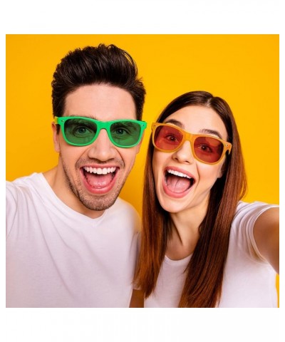 12/24 Pack Wholesale Retro Neon Colors Party Favor Supplies Unisex Sunglasses Bulk for Adults Teens, UV400 Protection 12 Mix ...