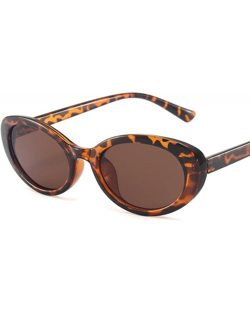 Retro Small Frame Oval Men and Women Vacation Beach Sunglasses (Color : E, Size : 1) 1 B $20.16 Designer