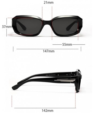 Retro Street Shooting Decorative Fashion Sunglasses Men and Women Outdoor Vacation Beach Sunglasses (Color : D, Size : 1) 1 D...