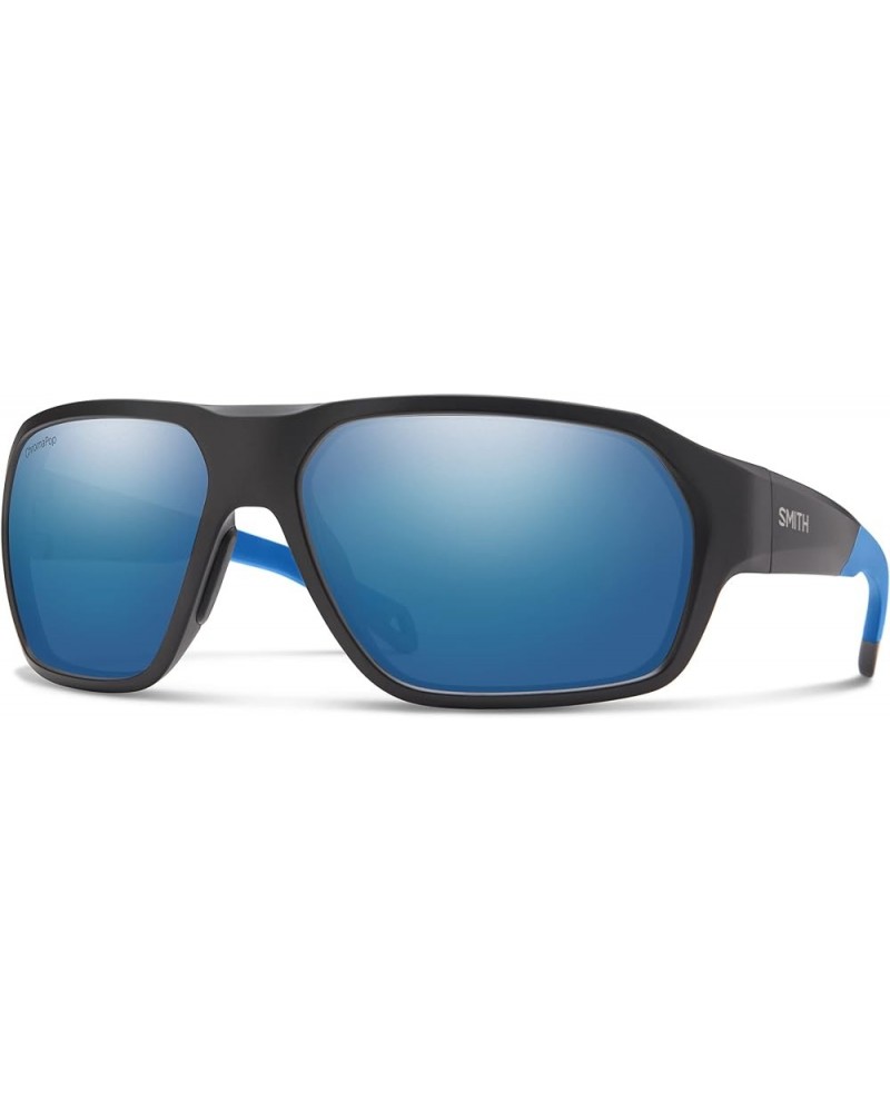 Mens Deckboss Sport & Performance Sunglasses Matte Black Blue / Chromapop Polarized Blue Mirror $35.36 Sport