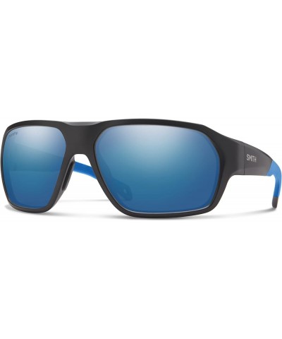 Mens Deckboss Sport & Performance Sunglasses Matte Black Blue / Chromapop Polarized Blue Mirror $35.36 Sport