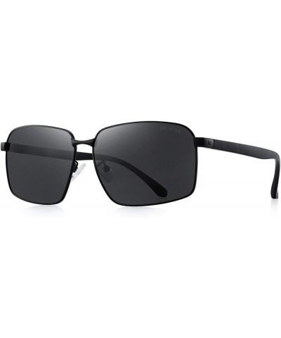 Polarized Mens Sunglasses HD Lens Metal Frame Driving Shades Black $21.43 Square