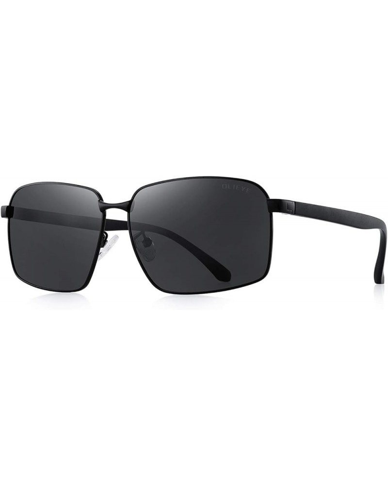 Polarized Mens Sunglasses HD Lens Metal Frame Driving Shades Black $21.43 Square