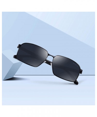 Polarized Mens Sunglasses HD Lens Metal Frame Driving Shades Black $21.43 Square